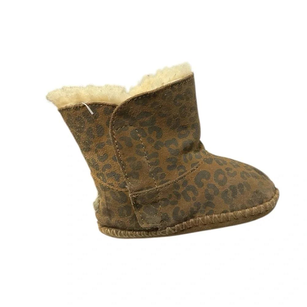 🐾 UGG Baby Leopard Booties 4/5 – Shearling Fur Cozy Boots‎